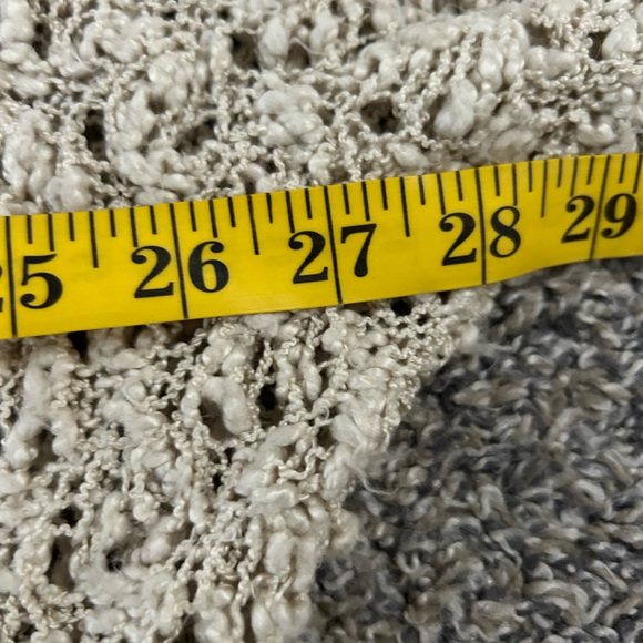 5/$25 Forever 21 oversizedd beige/gold open cardigan size medium - Picture 6 of 7